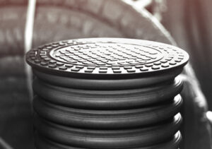 Люк дренажного колодца