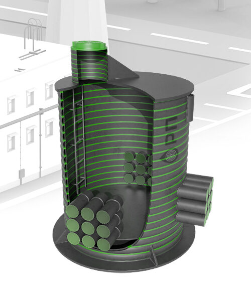 кабельный полимерный колодец