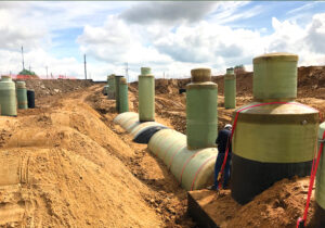 ЛОС с накопительным резервуаром