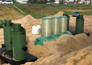 ЛОС очистные сооружения в стеклопластиковом корпусе